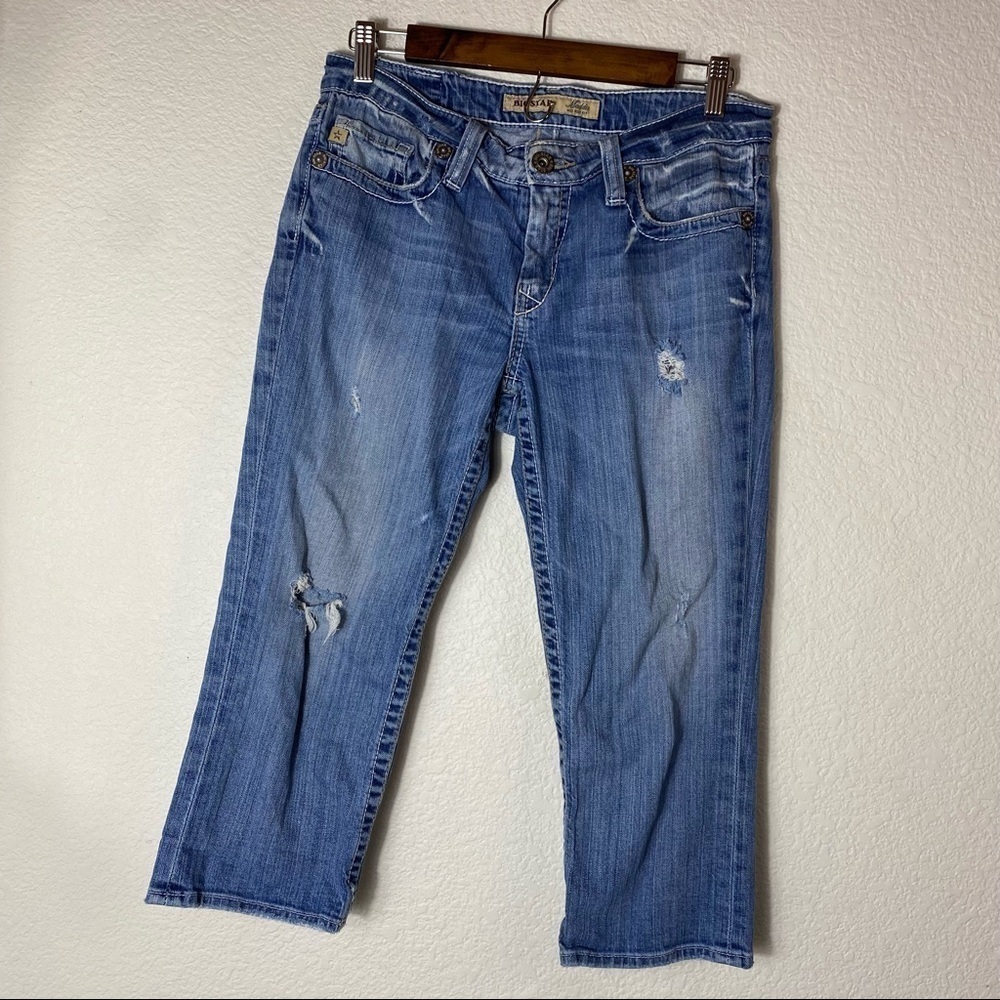 Big Star Mid rise Maddie Stretch Crop Jeans Size: 28